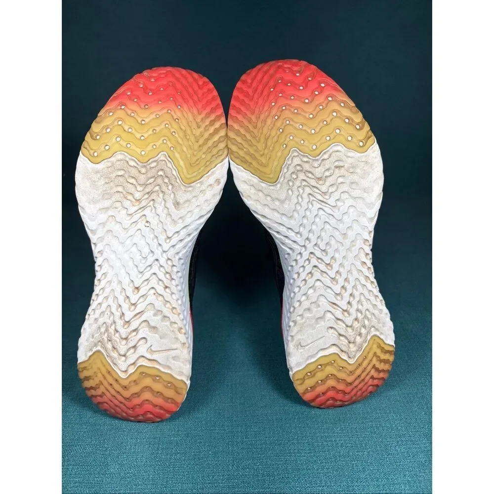 Nike Epic React Flyknit 2 Black Hyper Pink Volt Running Shoes Women’s Size 8